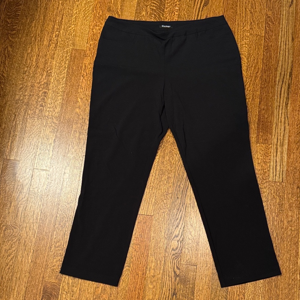 Roz & Ali (DressBarn) black secret agent trouser pants
